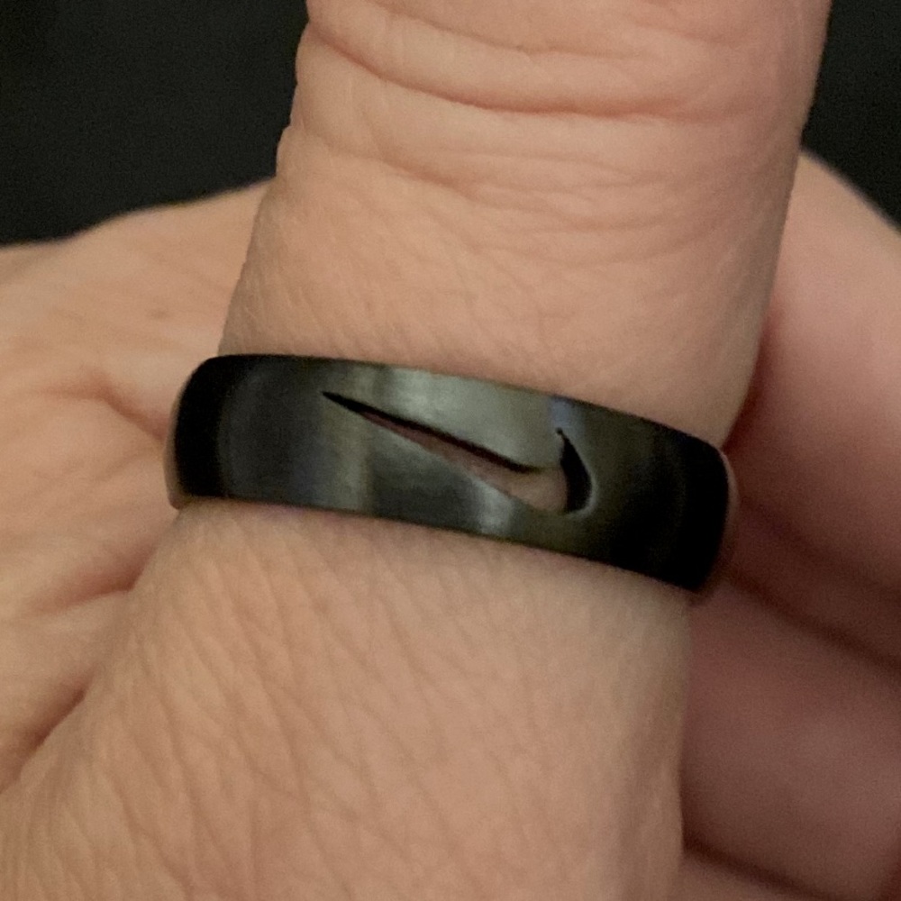 Men’s size 10 Black Steel Nike Ring